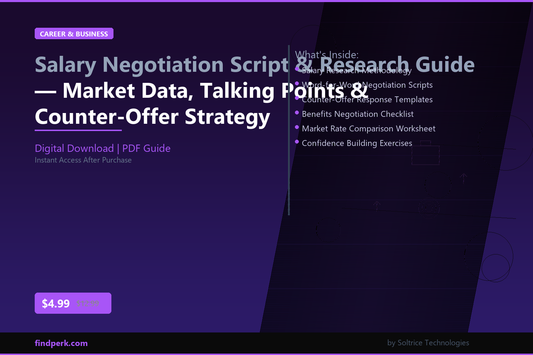 Salary Negotiation Script & Research Guide — Market Data, Talking Points & Counter-Offer Strategy