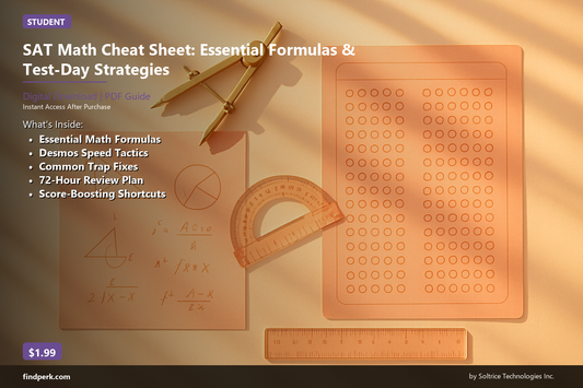 SAT Math Cheat Sheet: Essential Formulas & Test-Day Strategies
