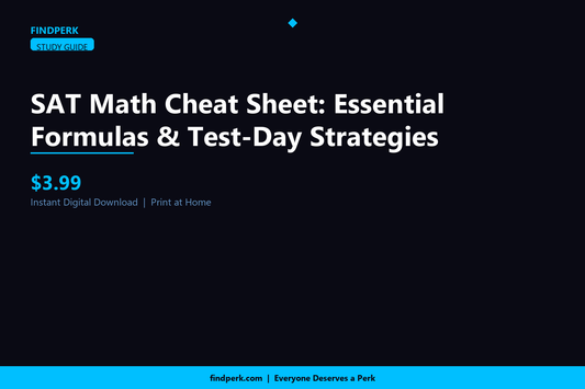 SAT Math Cheat Sheet: Essential Formulas & Test-Day Strategies