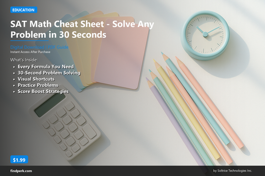SAT Math Cheat Sheet: Solve Any Problem in 30 Seconds