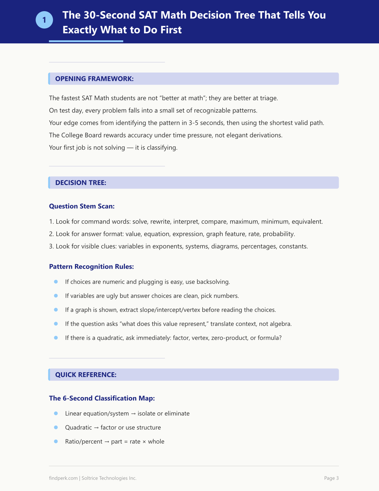 SAT Math Cheat Sheet: Solve Any Problem in 30 Seconds