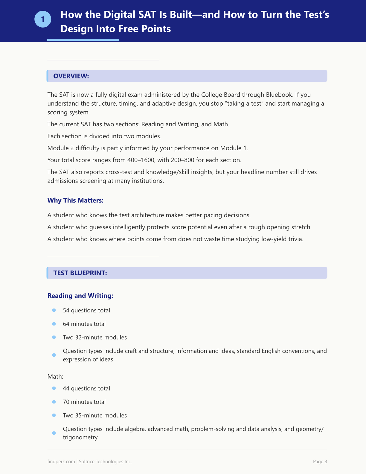 SAT Prep Guide - 200 Practice Questions with Strategies & Answer Keys