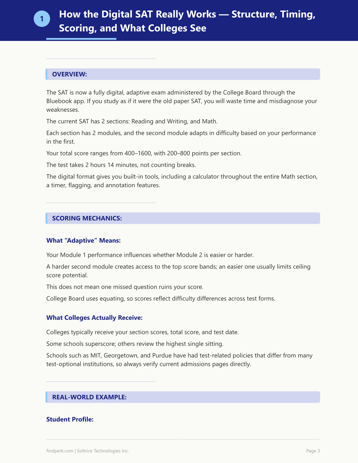 Sat Prep Study Guide — Printable PDF