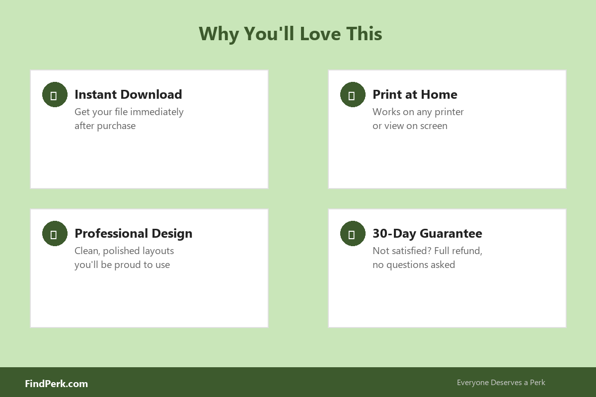 Savings Challenge 52 Week — Digital Download