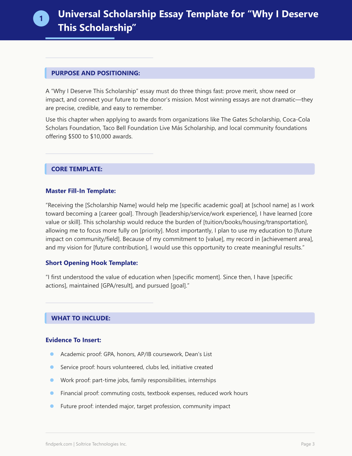Scholarship Essay Template Collection 15 Winning Examples
