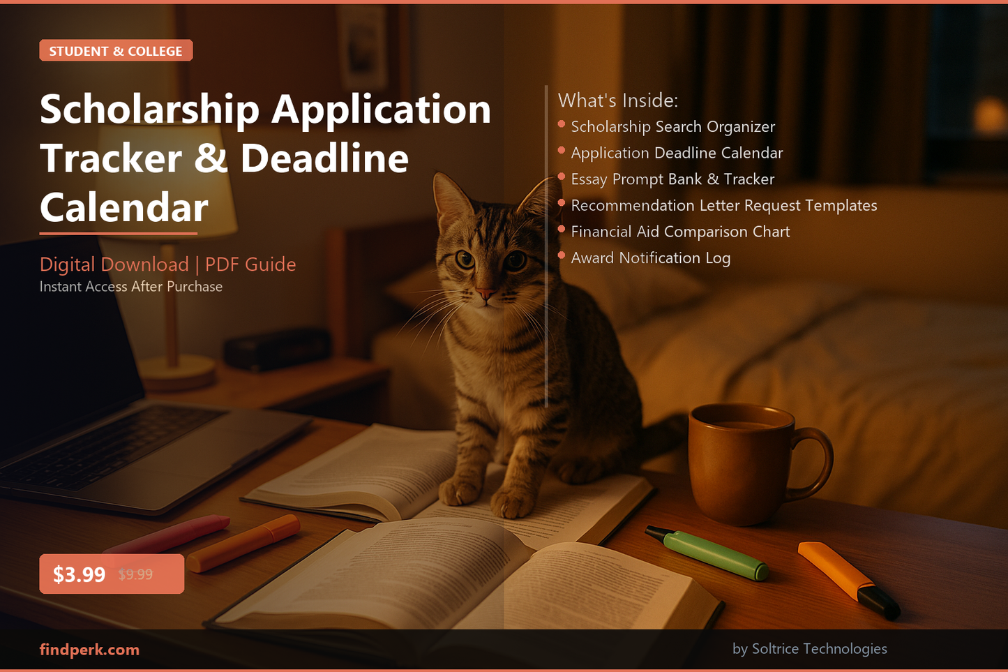 Scholarship Application Tracker & Deadline Calendar