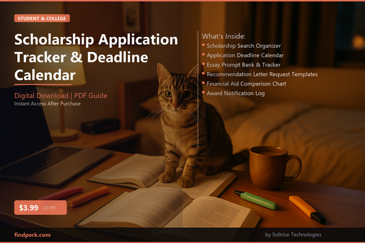 Scholarship Application Tracker & Deadline Calendar