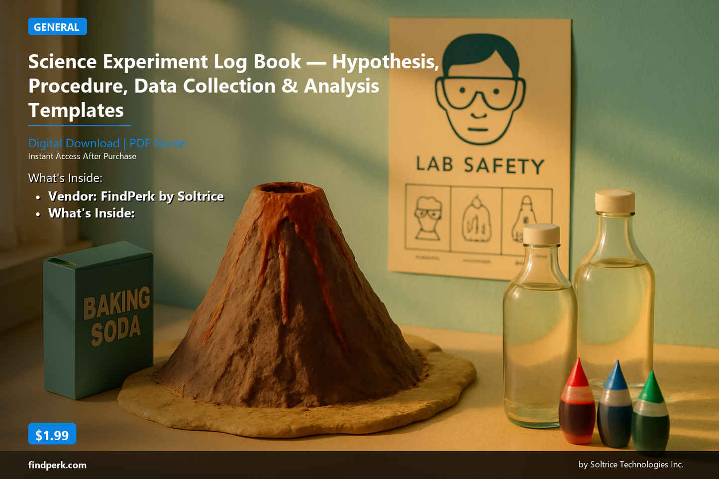 Science Experiment Log Book — Hypothesis, Procedure, Data Collection & Analysis Templates