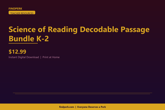 Science of Reading Decodable Passage Bundle K-2