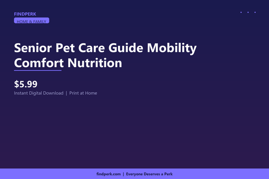 Senior Pet Care Guide Mobility Comfort Nutrition