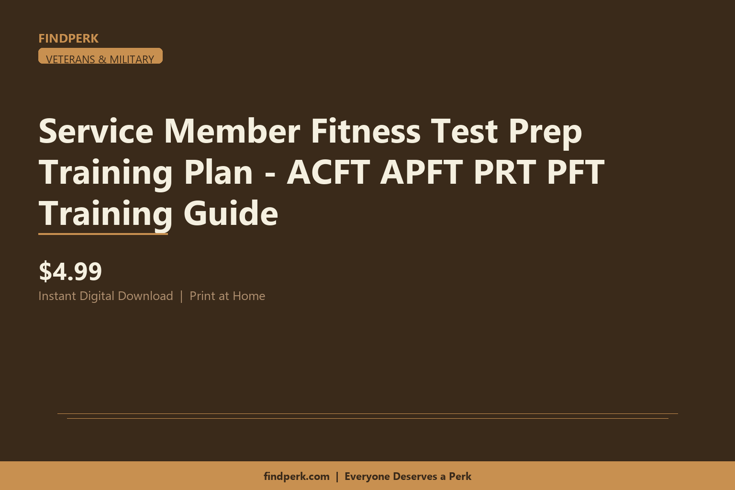 Service Member Fitness Test Prep Training Plan - ACFT APFT PRT PFT Training Guide