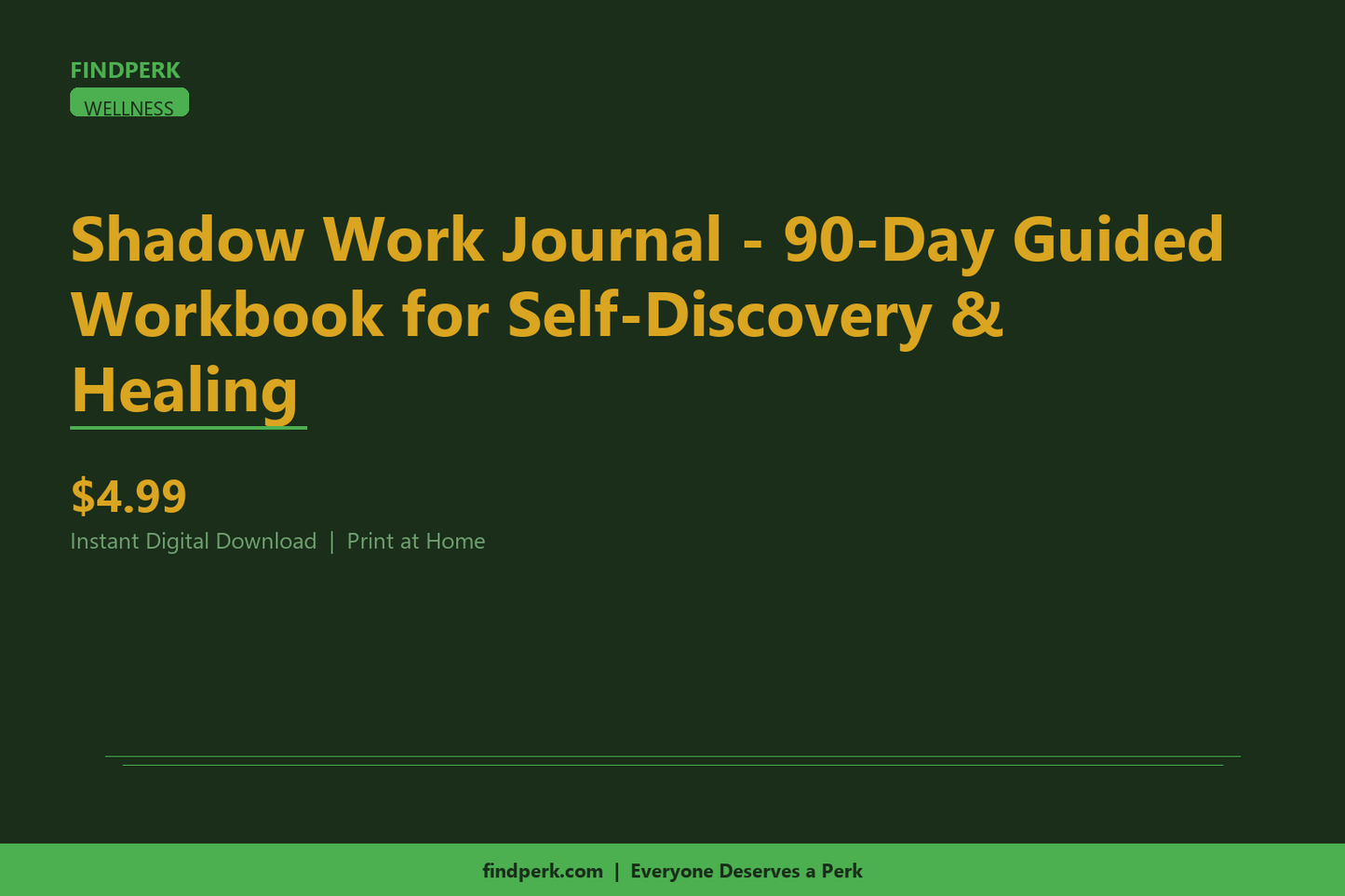 Shadow Work Journal - 90-Day Guided Workbook for Self-Discovery & Healing