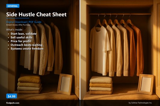 Side Hustle Cheat Sheet
