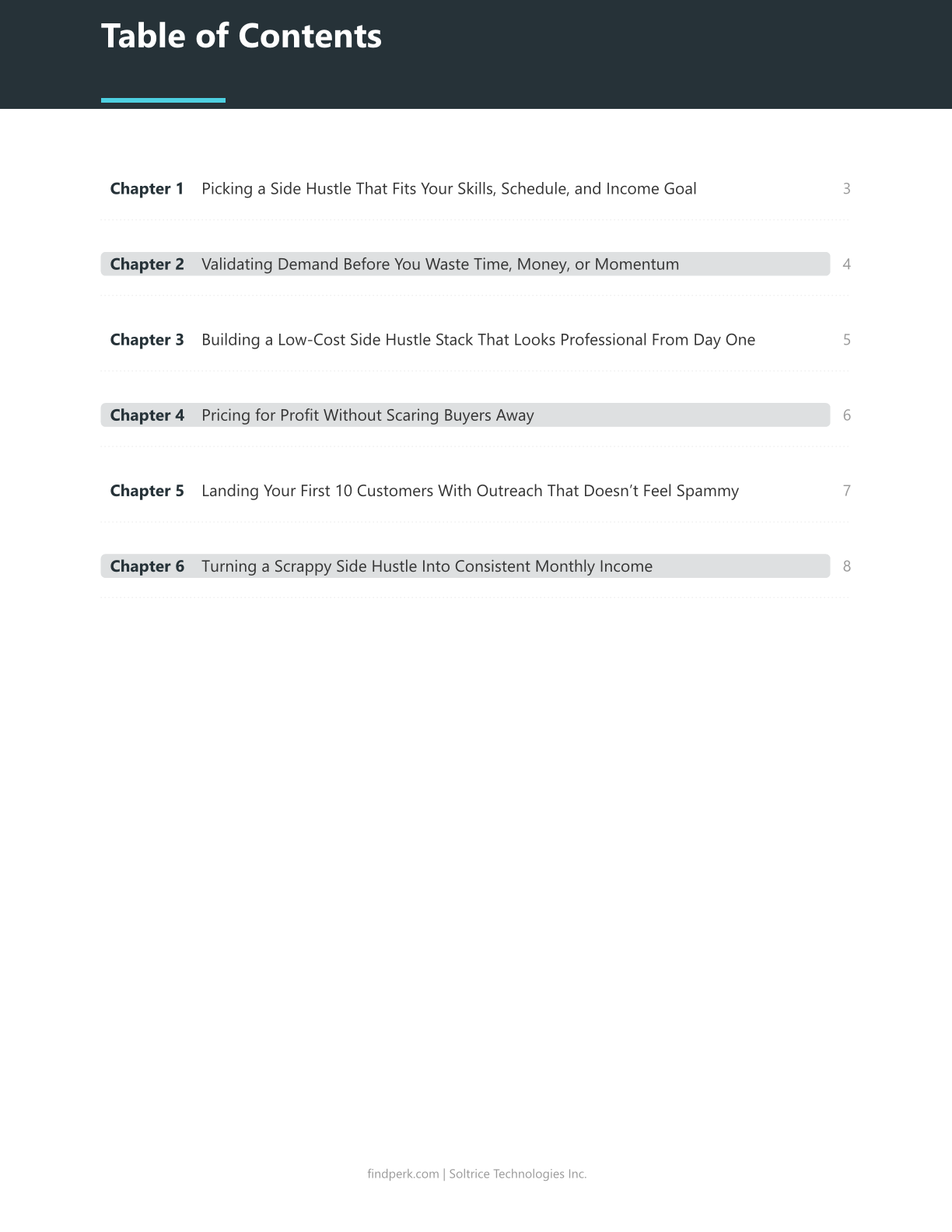 Side Hustle Cheat Sheet