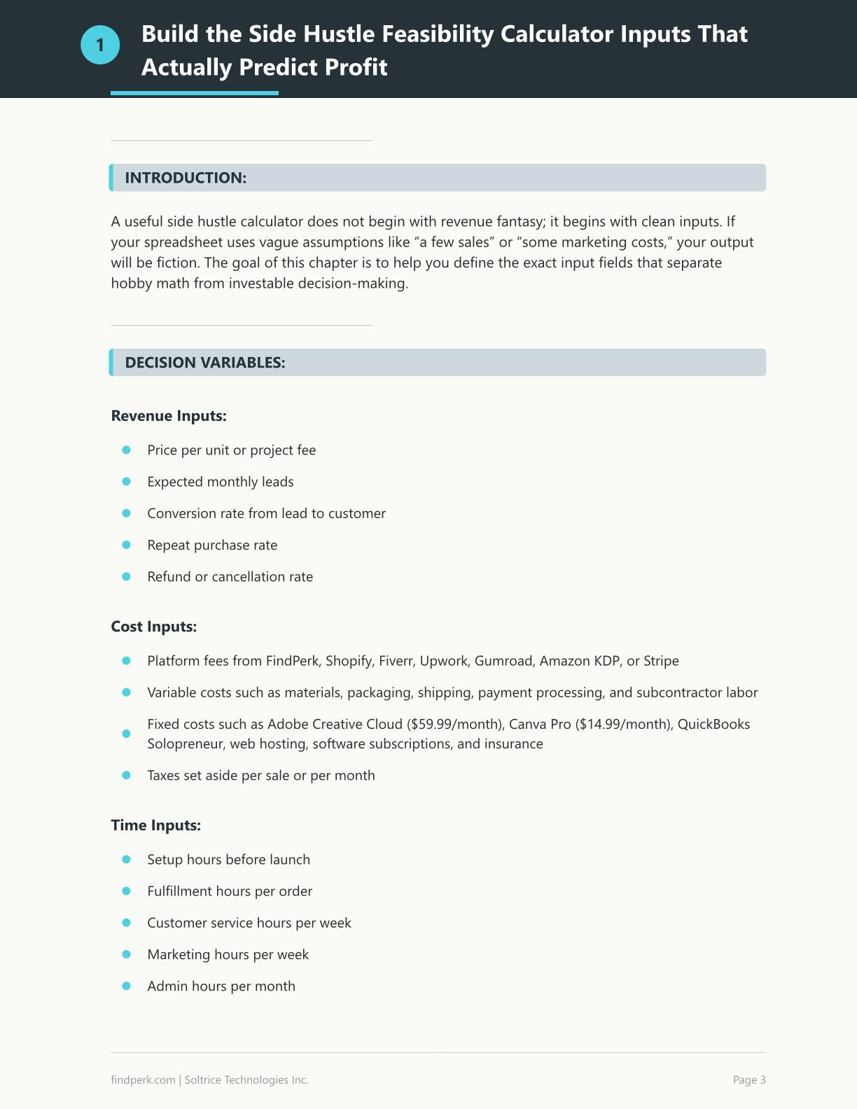 Side Hustle Feasibility Calculator and Time-to-Profit Projection Spreadsheet