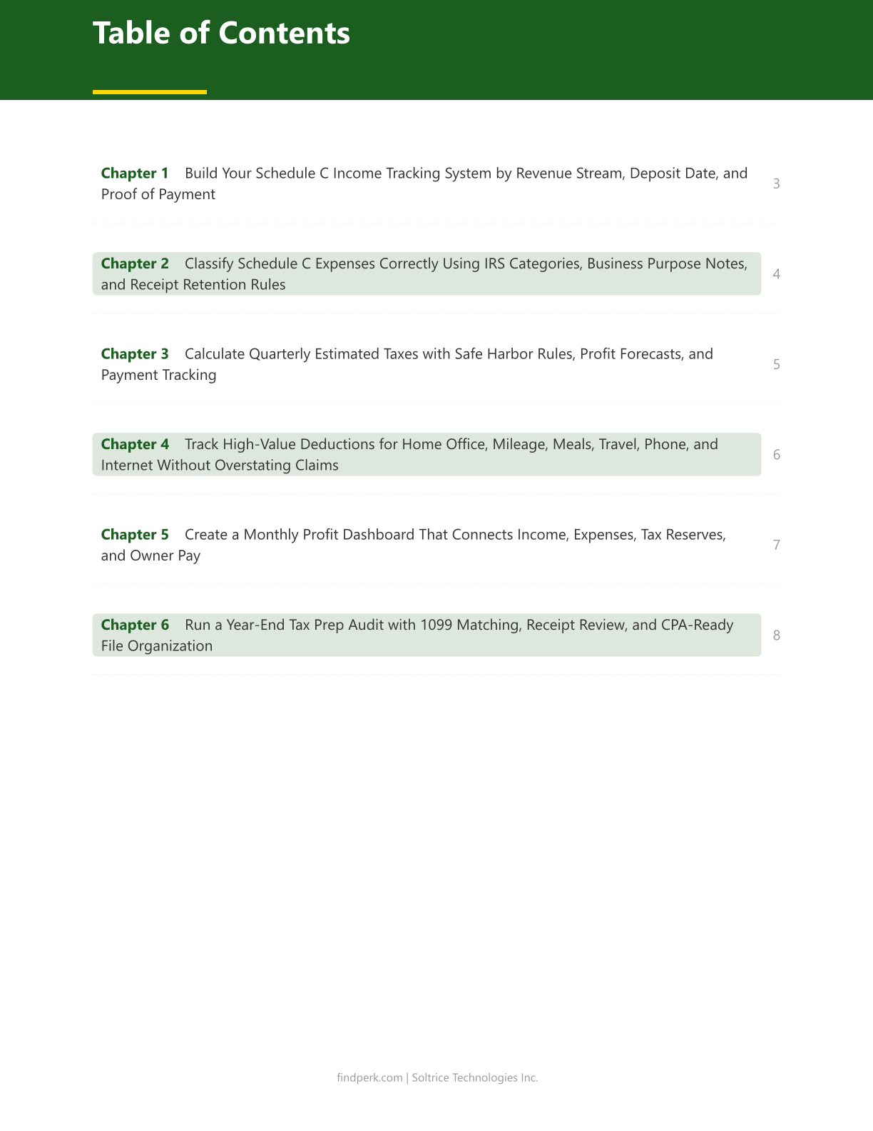 Side Hustle Income & Tax Tracker - Schedule C Categories, Quarterly Estimates & Deductions