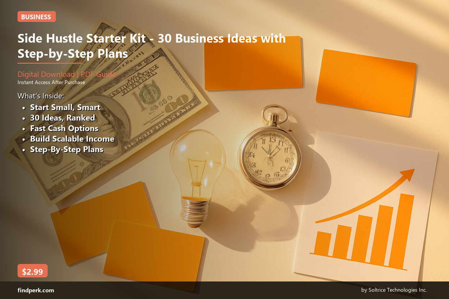 Side Hustle Starter Kit - 30 Business Ideas with Step-by-Step Plans