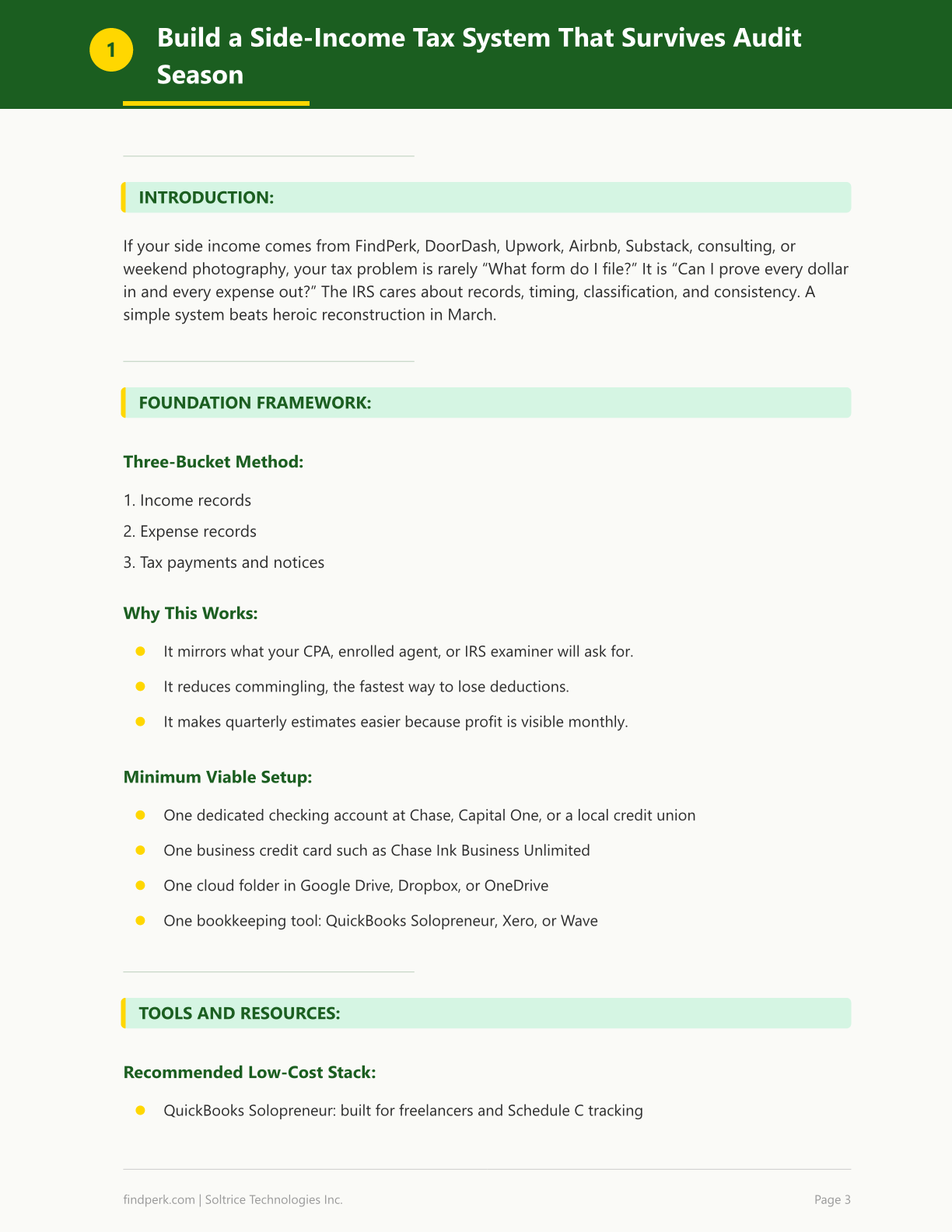 Side Income Tax Organizer — Track Every Dollar