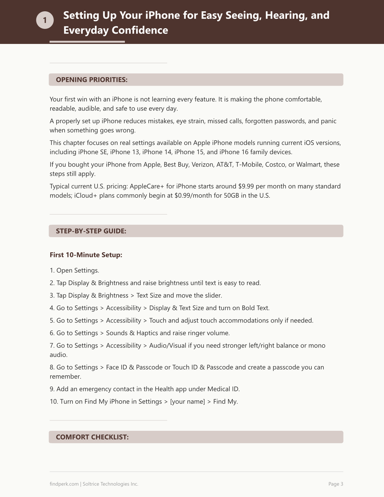 Simplified Technology Guide for Seniors iPhone Basics