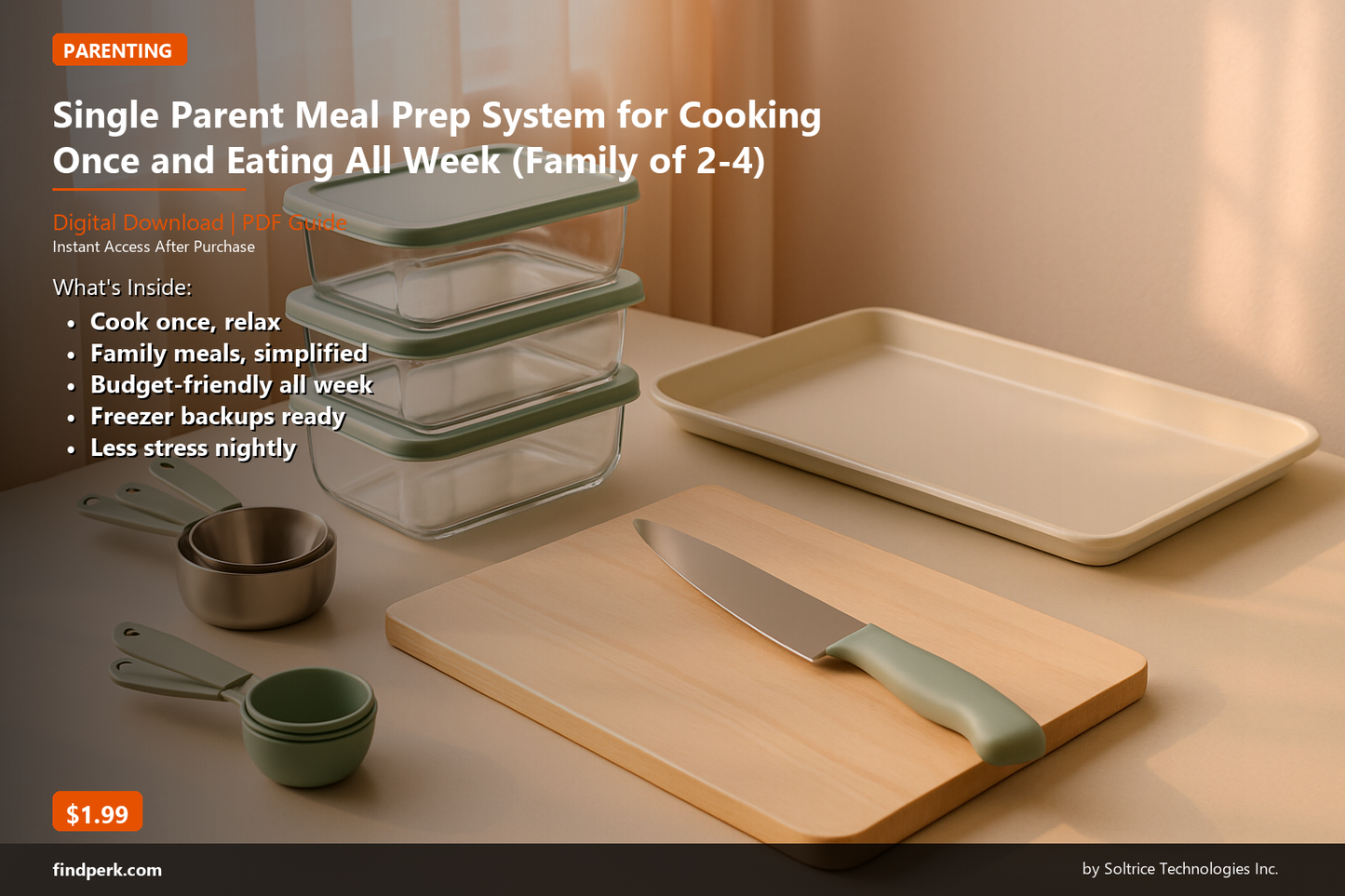 Single Parent Meal Prep System for Cooking Once and Eating All Week (Family of 2-4)