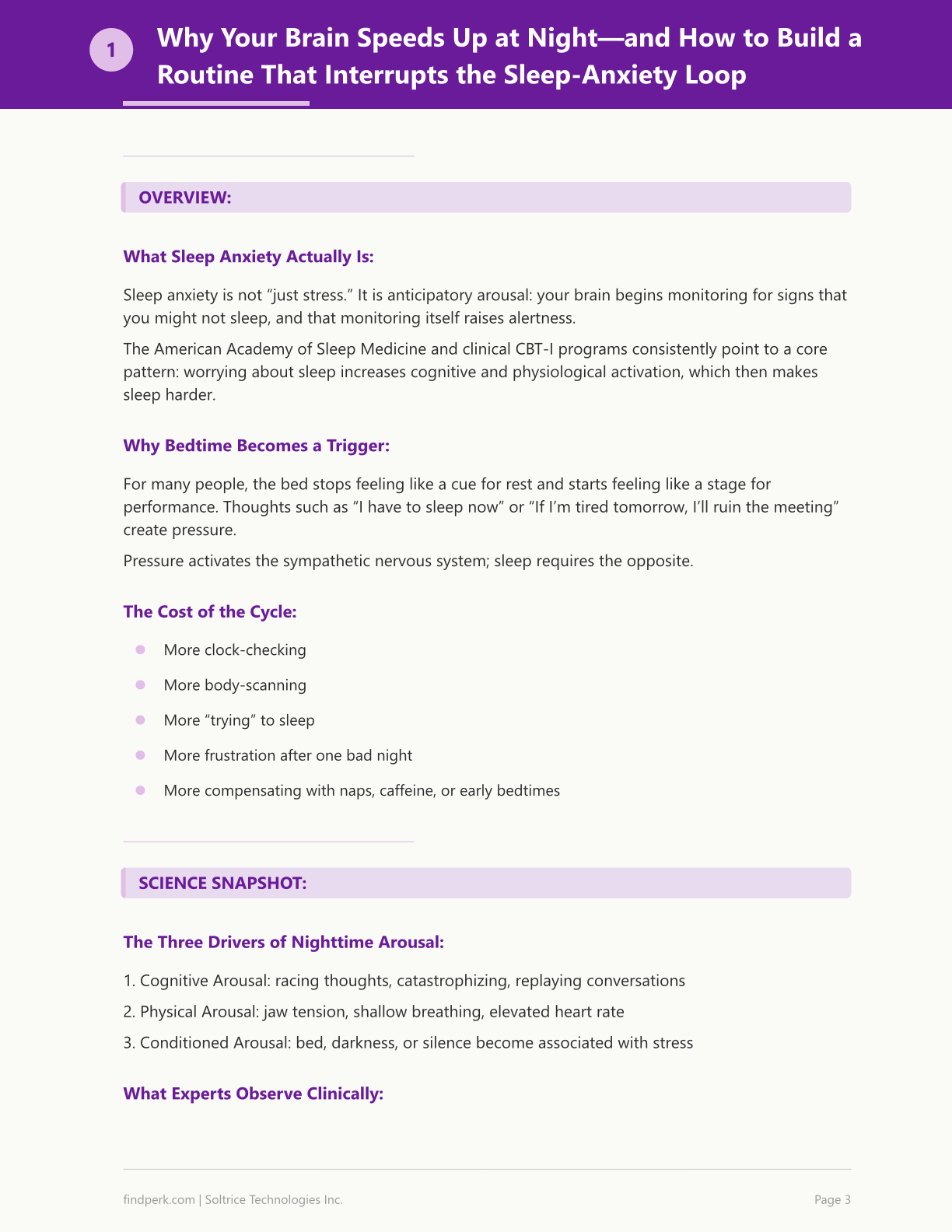 Sleep Anxiety Bedtime Routine Builder with Progressive Relaxation Script