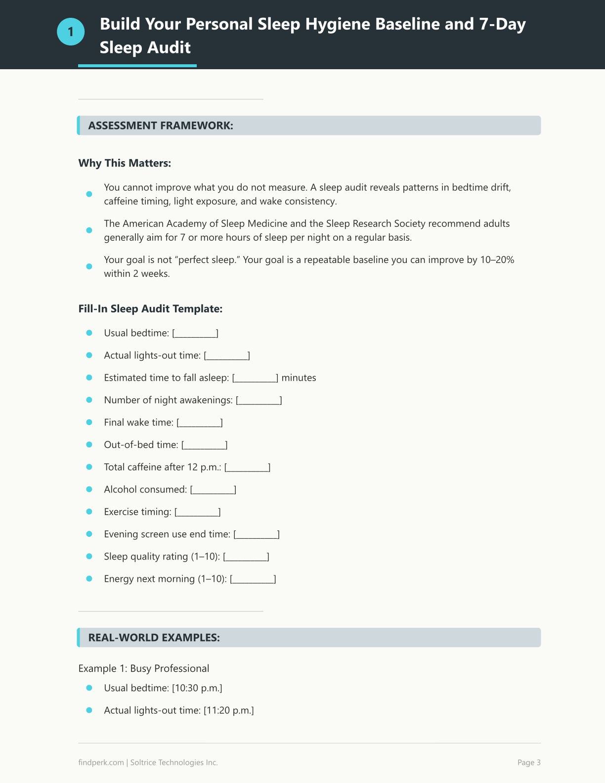 Sleep Hygiene Checklist Better Sleep Guide