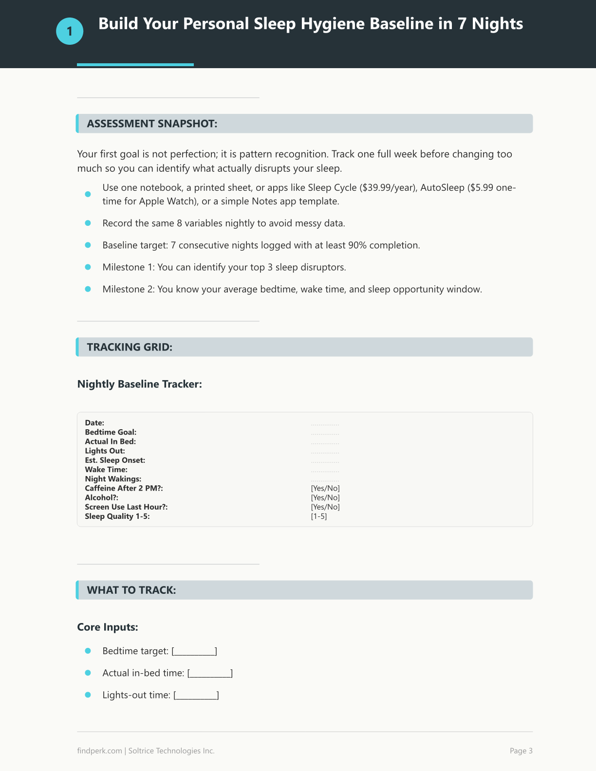 Sleep Hygiene Checklist & Evening Routine Planner (Printable) — Print & Use Today