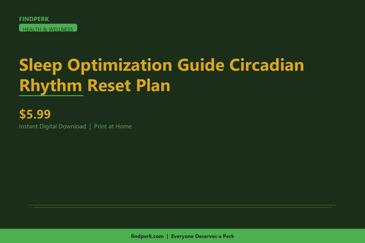 Sleep Optimization Guide Circadian Rhythm Reset Plan