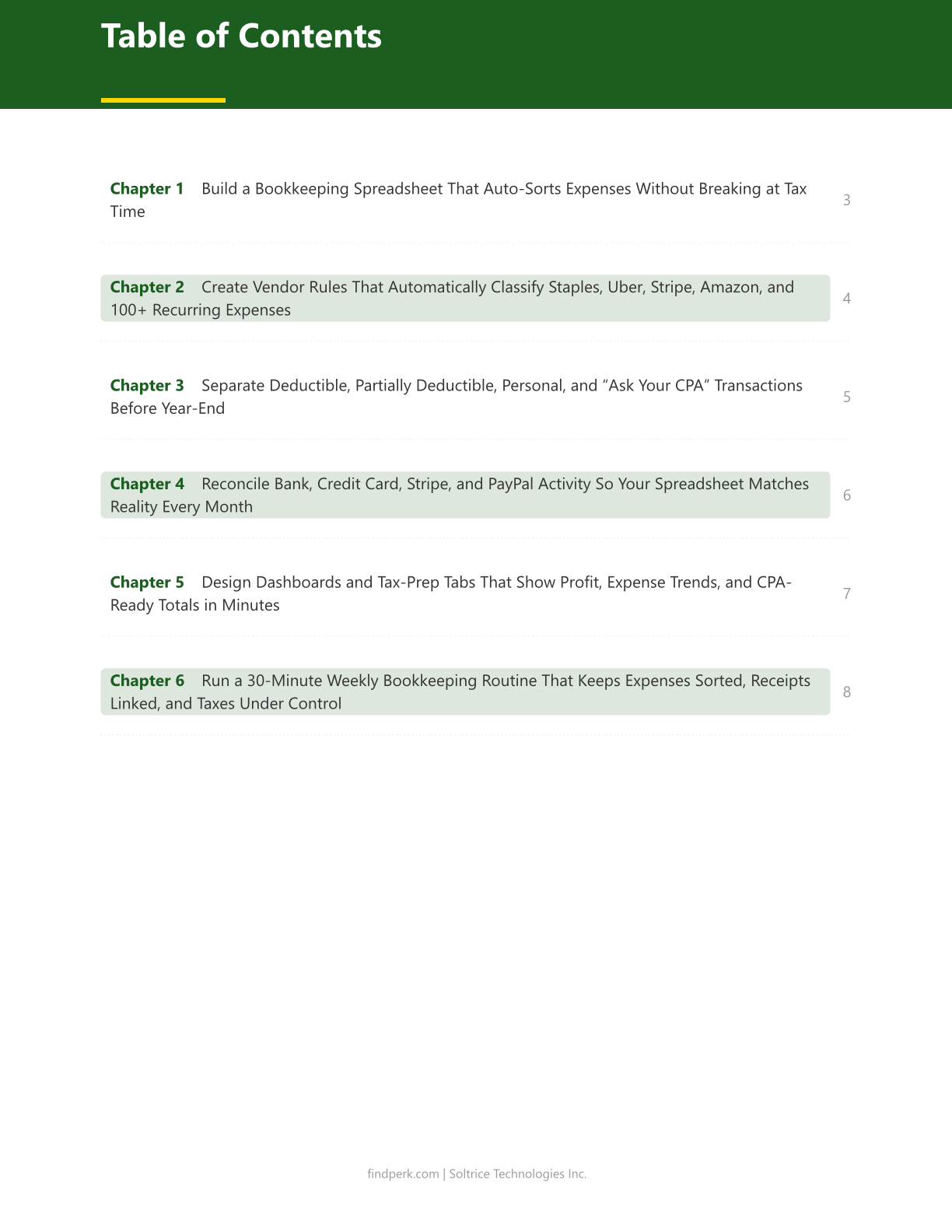 Small Business Bookkeeping & Tax Prep Spreadsheet - Auto-Sort Expenses by Category