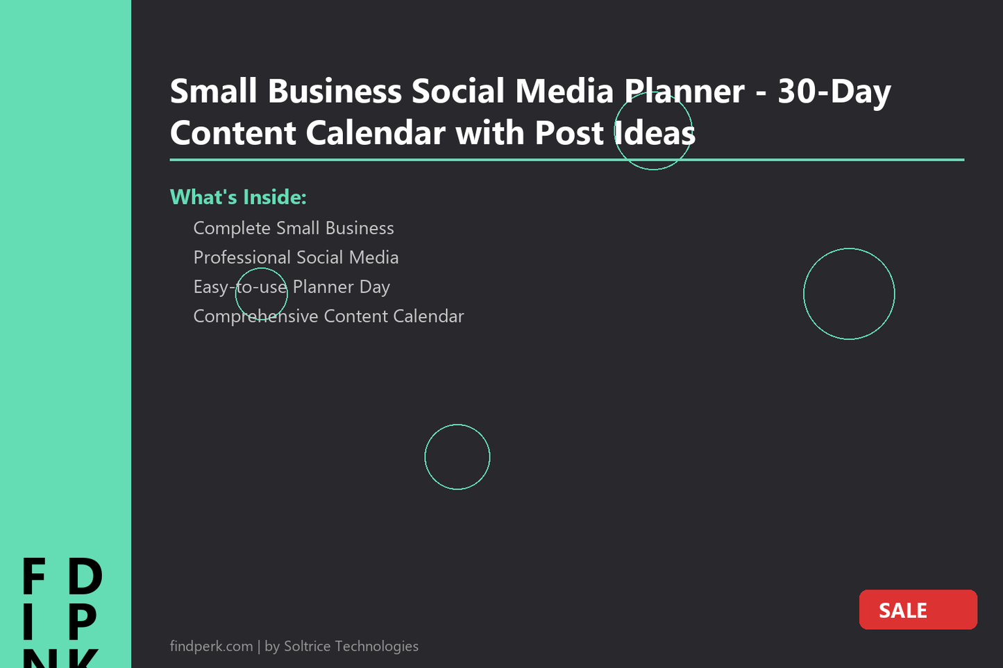 Small Business Social Media Planner - 30-Day Content Calendar with Post Ideas