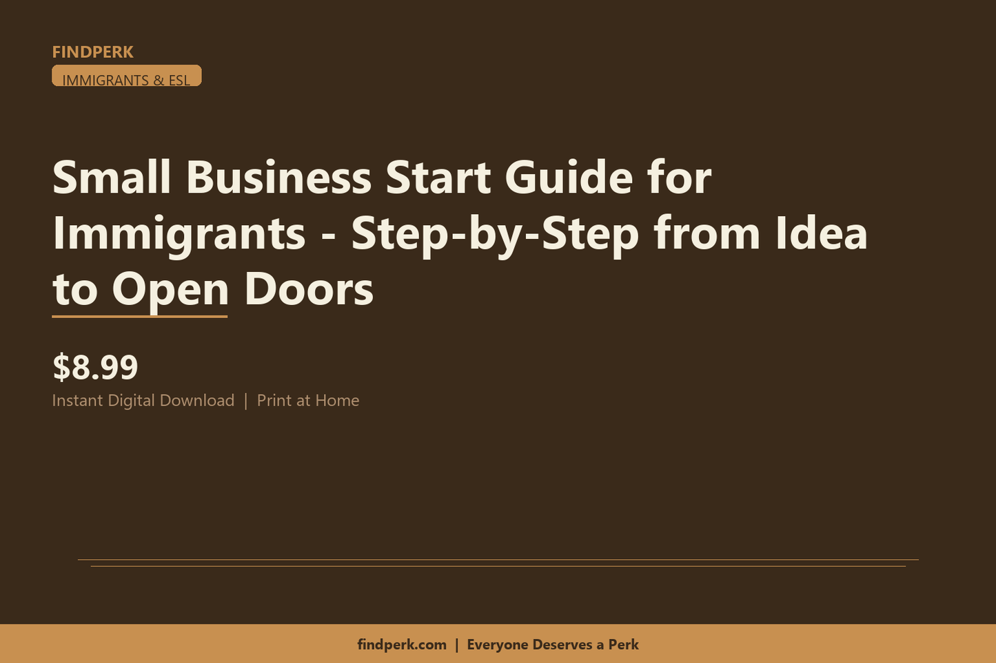 Small Business Start Guide for Immigrants - Step-by-Step from Idea to Open Doors