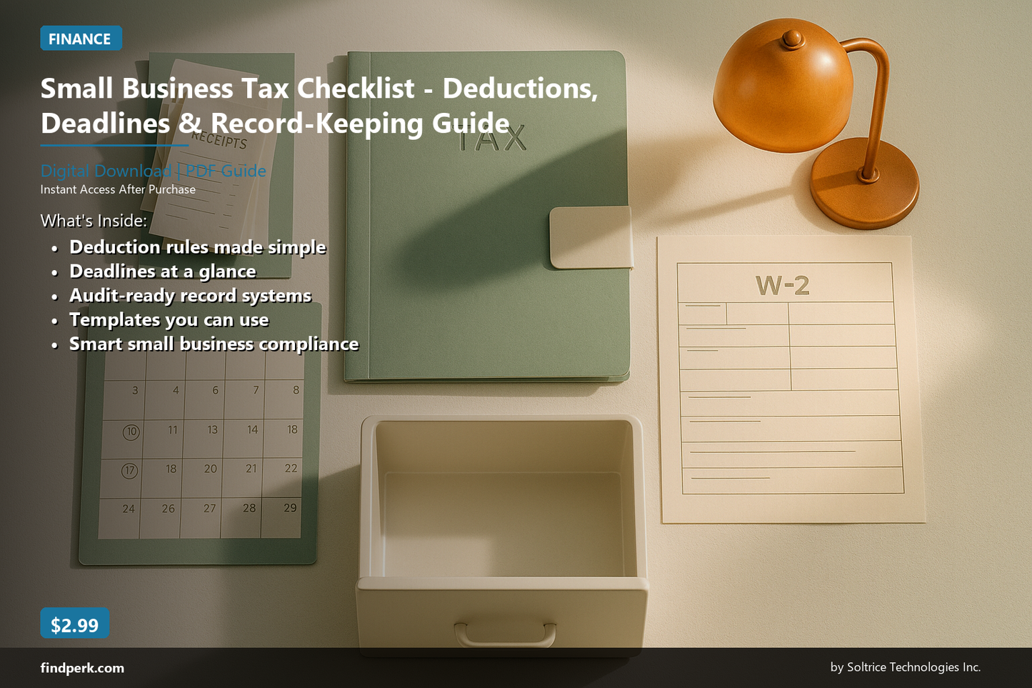 Small Business Tax Checklist - Deductions, Deadlines & Record-Keeping Guide