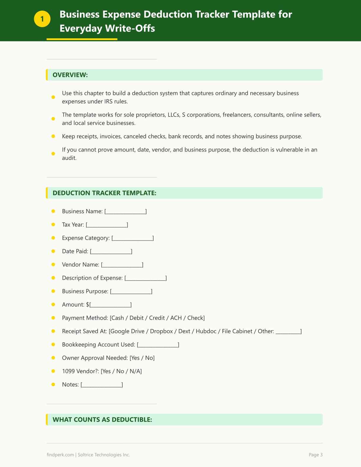 Small Business Tax Checklist - Deductions, Deadlines & Record-Keeping Guide