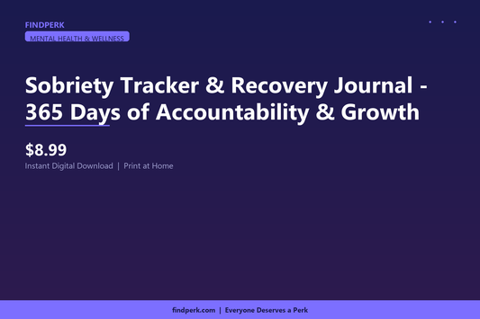 Sobriety Tracker & Recovery Journal - 365 Days of Accountability & Growth