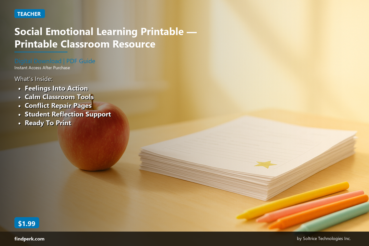 Social Emotional Learning Printable — Printable Classroom Resource