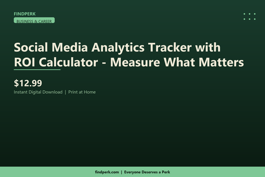 Social Media Analytics Tracker with ROI Calculator - Measure What Matters