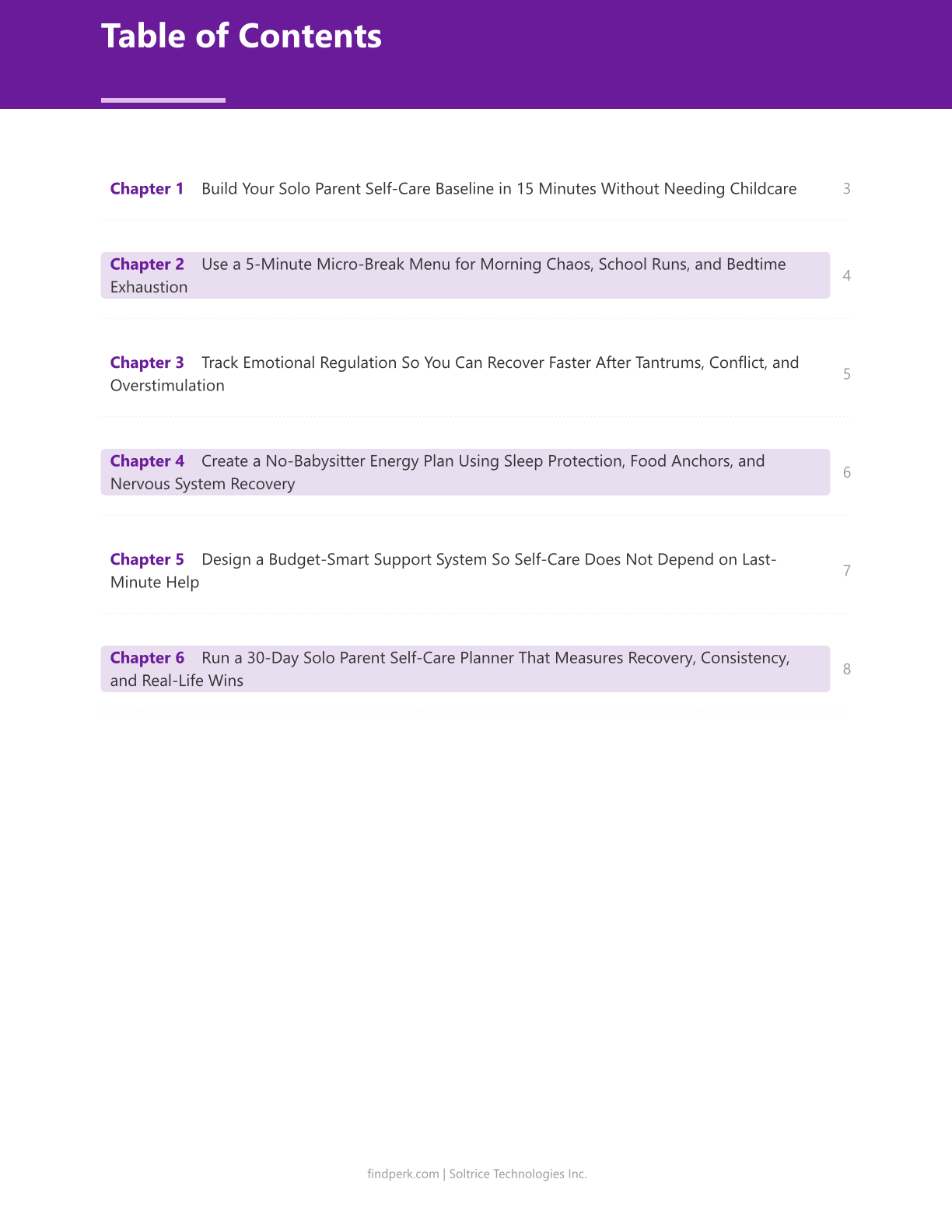 Solo Parent Self-Care Planner with Micro-Break Ideas for When You Can't Get a Babysitter