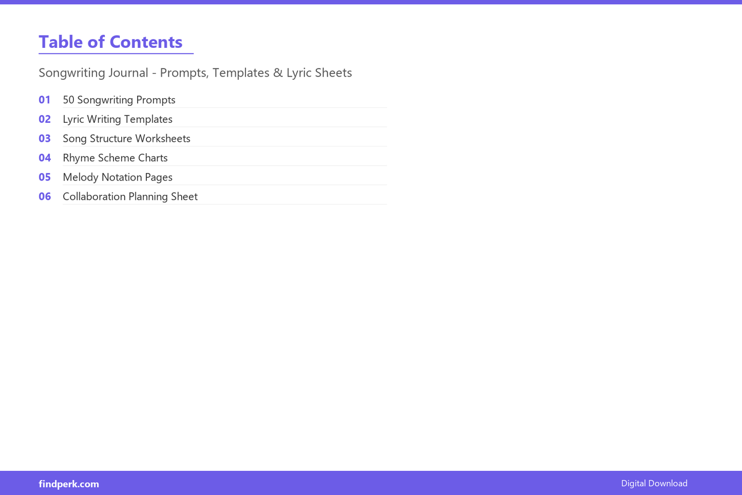 Songwriting Journal - Prompts, Templates & Lyric Sheets