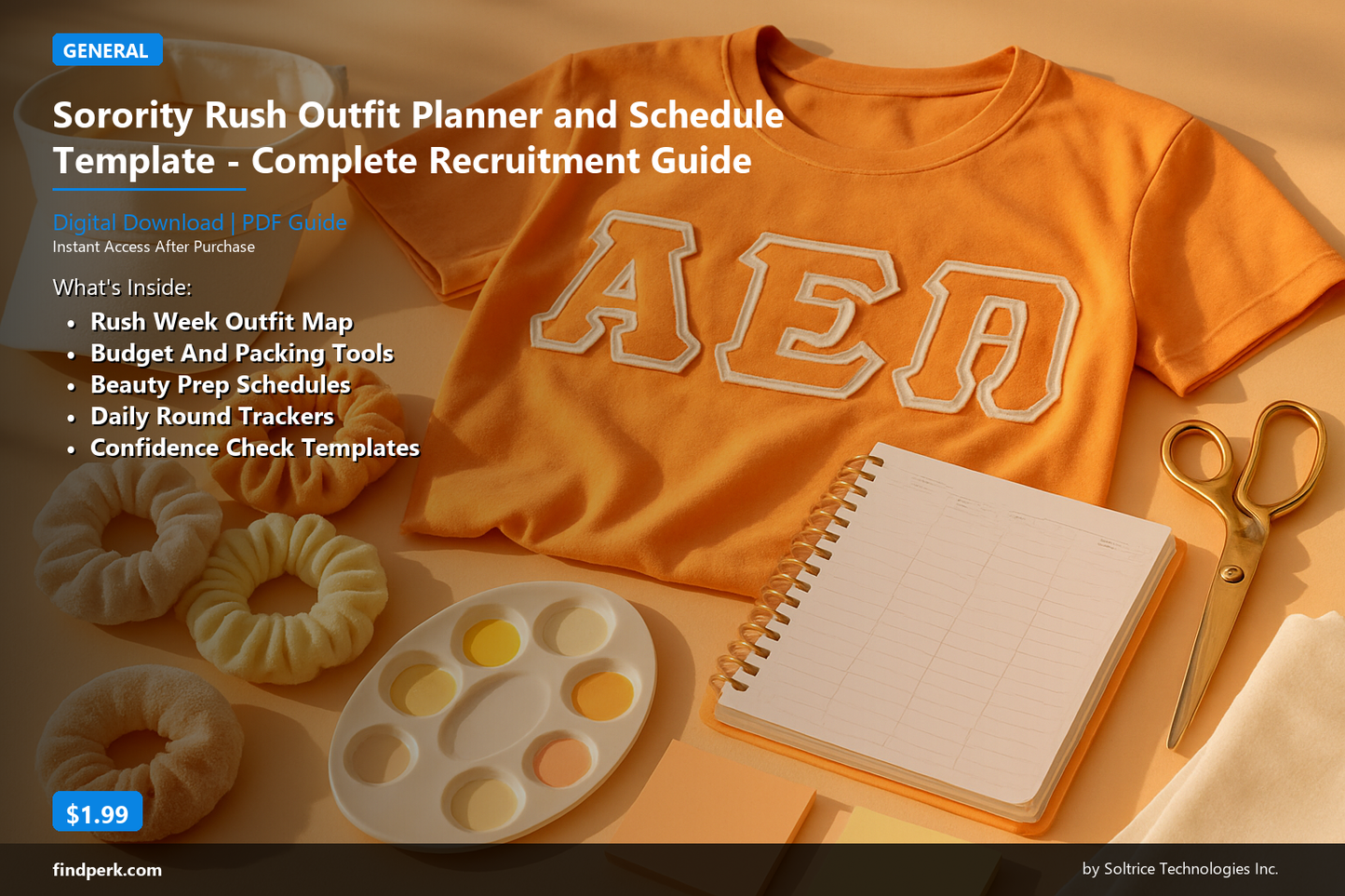 Sorority Rush Outfit Planner and Schedule Template - Complete Recruitment Guide