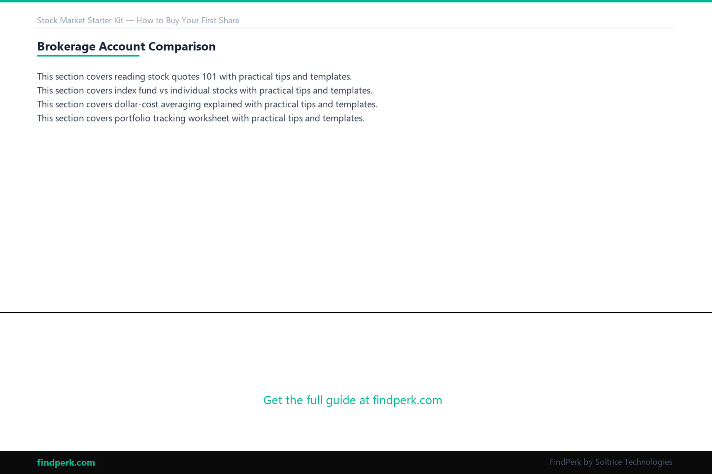 Stock Market Starter Kit — How to Buy Your First Share