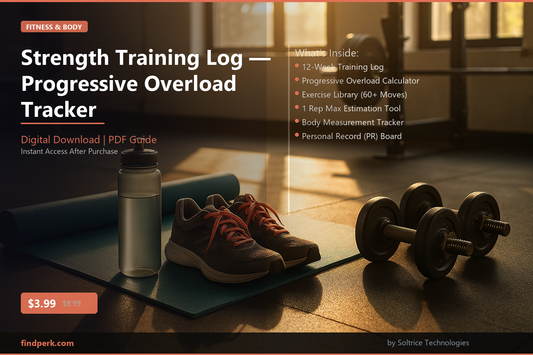 Strength Training Log — Progressive Overload Tracker