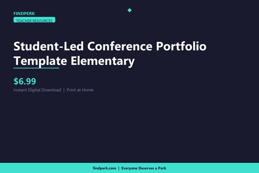 Student-Led Conference Portfolio Template Elementary