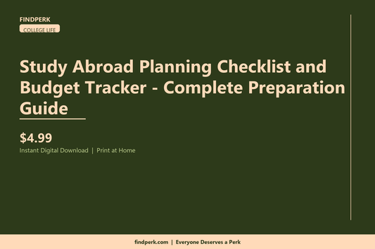 Study Abroad Planning Checklist and Budget Tracker - Complete Preparation Guide
