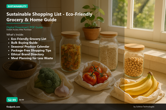 Sustainable Shopping List - Eco-Friendly Grocery & Home Guide
