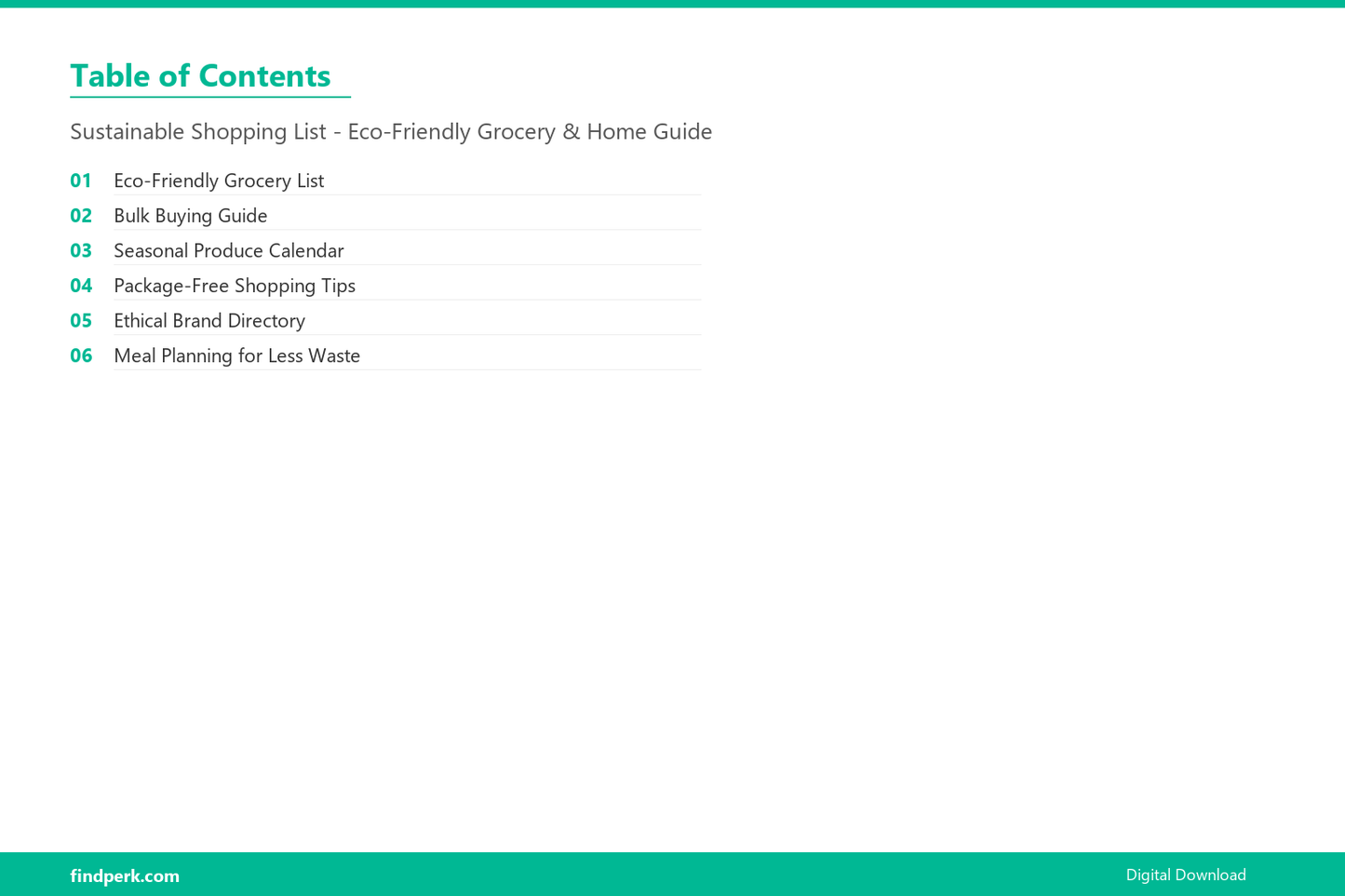 Sustainable Shopping List - Eco-Friendly Grocery & Home Guide