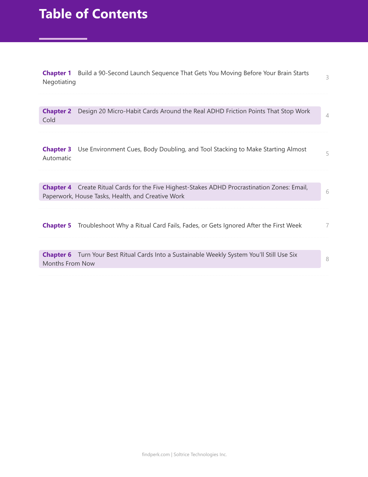 Task Initiation Ritual Cards: 20 Micro-Habits to Break Through ADHD Procrastination