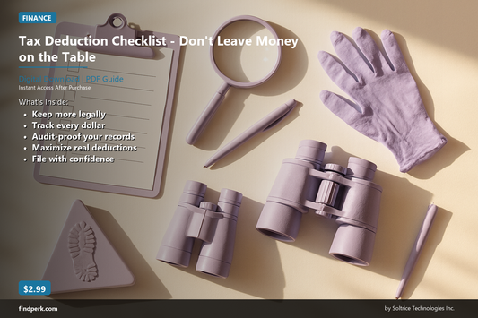 Tax Deduction Checklist - Don't Leave Money on the Table