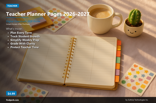 Teacher Planner Pages 2026-2027