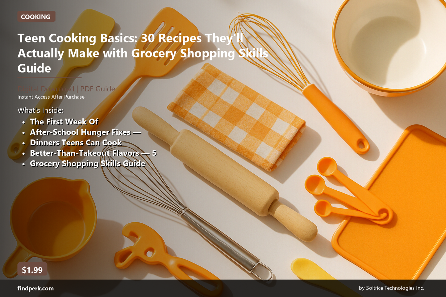 Teen Cooking Basics: 30 Recipes They'll Actually Make with Grocery Shopping Skills Guide