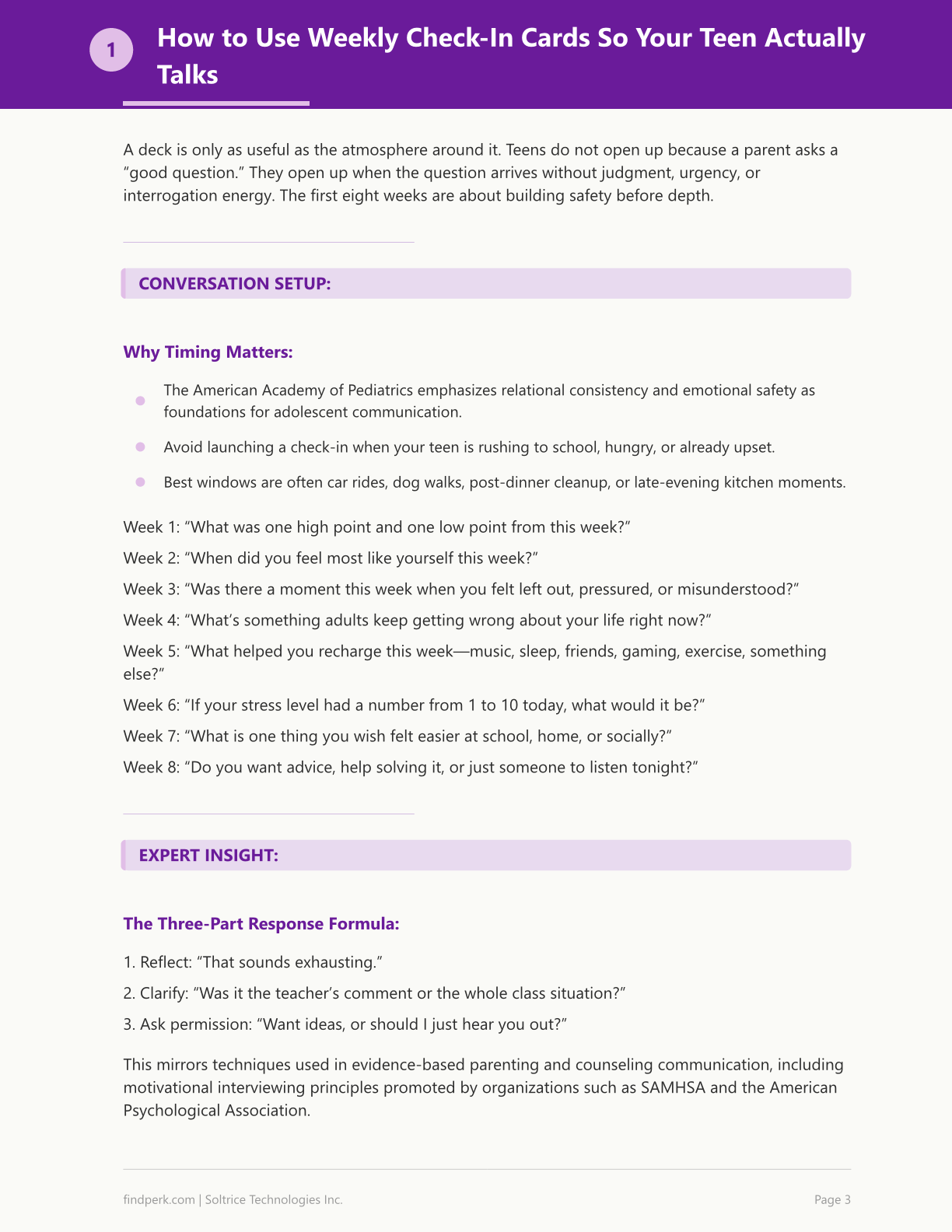 Teen Mental Health Check-In Cards: 52 Weekly Conversation Starters for Parents